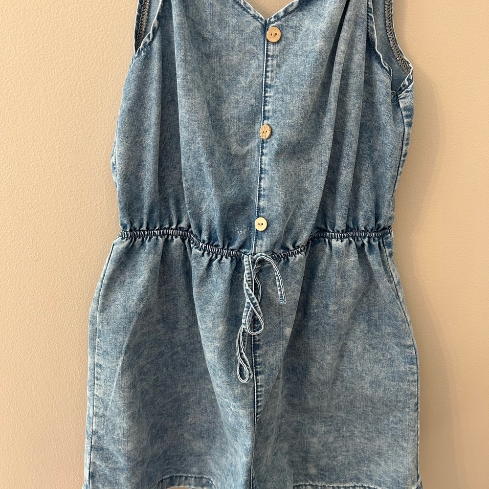 SHEIN Blue Denim Romper
